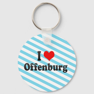 I Love Offenburg, Duitsland Sleutelhanger