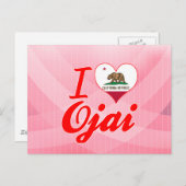 I Love Ojai, California Briefkaart (Voorkant / Achterkant)
