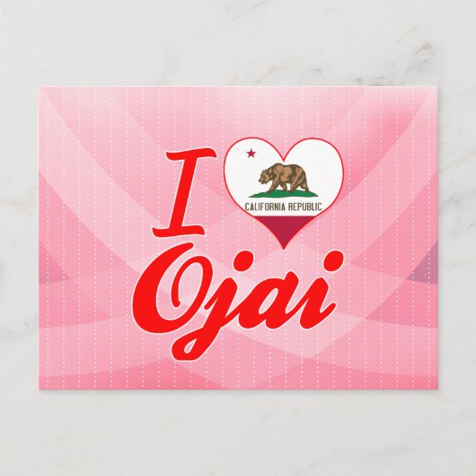 I Love Ojai, California Briefkaart (Voorkant)