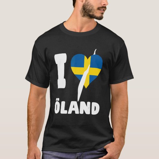 I LOVE ÖLAND Sweden T-shirt (Voorkant)