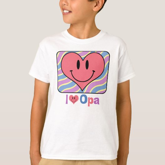 I Love Opa T-shirt (Voorkant)