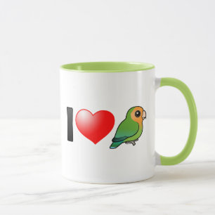I Love Orangeface Peach-face Lovevogels Mok