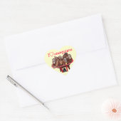 I Love Orangutans Hart Sticker (Envelop)