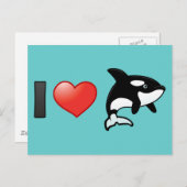 I Love Orcas Briefkaart (Voorkant / Achterkant)