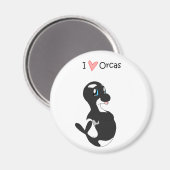 I Love Orcas Magnet (Recto/Verso)