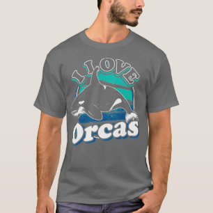 I Love Orcas Orca T-shirt