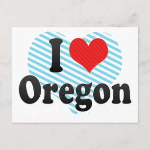 I Love Oregon Briefkaart