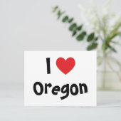 I Love Oregon Briefkaart (Staand voorkant)
