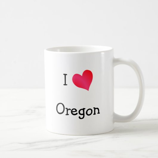 I Love Oregon Koffiemok (Rechts)