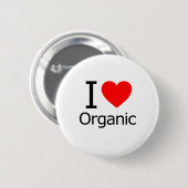 I Love Organic Ronde Button 5,7 Cm (Voorkant /achterkant)
