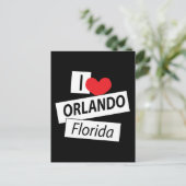 I Love Orlando Florida Briefkaart (Staand voorkant)
