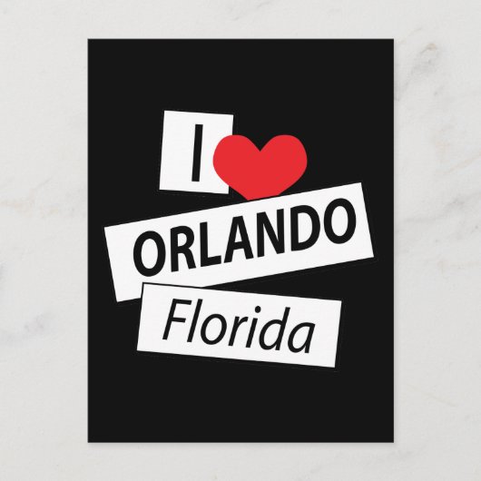 I Love Orlando Florida Briefkaart (Voorkant)