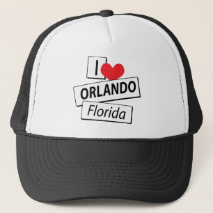 I Love Orlando Florida Trucker Pet
