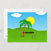 I Love Orlando, Palm Tree and Sunshine Briefkaart (Voorkant / Achterkant)