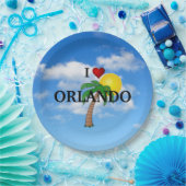 I Love Orlando Papieren Bordje (Feest)