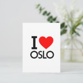 I Love Oslo Briefkaart (Staand voorkant)