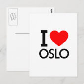 I Love Oslo Briefkaart (Voorkant / Achterkant)
