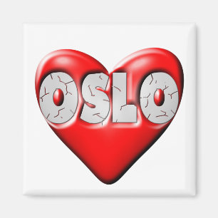 I Love Oslo Norway Magneet