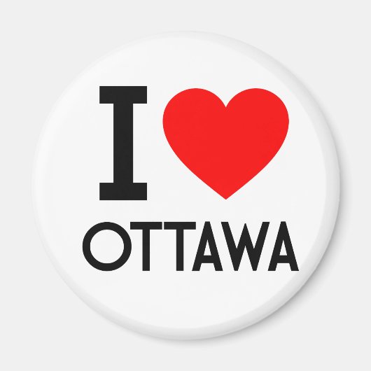 I Love Ottawa Magneet (Voorkant)