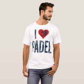I Love Padel T-shirt (Voorkant volledig)
