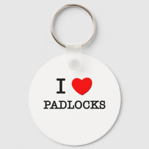 I Love Padlocks Sleutelhanger