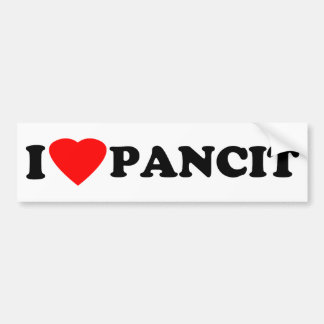 I Love Pancit Bumpersticker