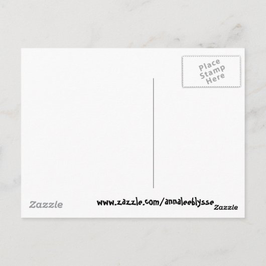 I Love Pandas Briefkaart (Achterkant)