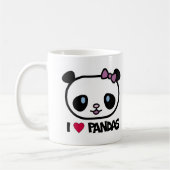I Love Pandas Koffiemok (Links)