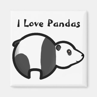 I Love Pandas Magneet