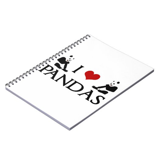 I Love Pandas Notitieboek (Linkerzijde)