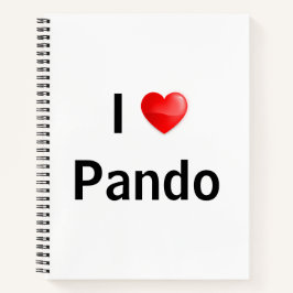 I love Pando Notitieboek