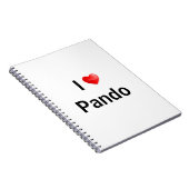 I love Pando Notitieboek (Rechterzijde)
