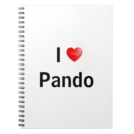 I love Pando Notitieboek (Voorkant)