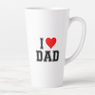 I Love Papa Coffee Mug - Cadeau minimaliste pour p