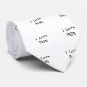 I Love Papa.png Stropdas (Opgerold)