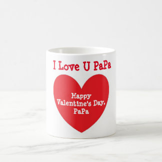 I Love PaPa - Red Valentine's Day - Coffee Mug Koffiemok