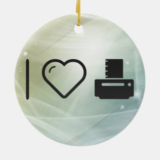 I Love Paper Printers Keramisch Ornament