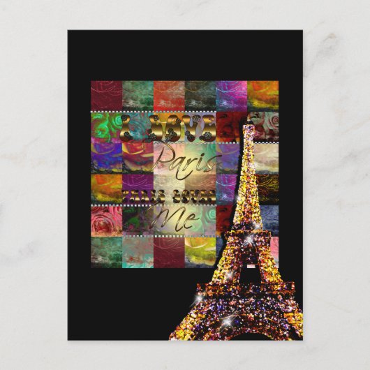 I Love Paris - Carte postale (Devant)