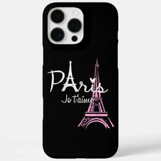 I Love Paris Eiffel Tower France iPhone 16 Pro Max Hoesje