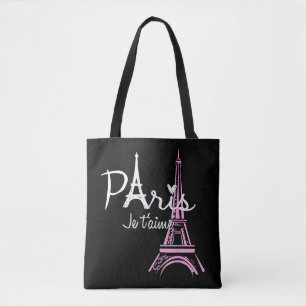 I Love Paris Eiffel Tower France Draagtas