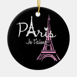 I Love Paris Eiffel Tower France Keramisch Ornament
