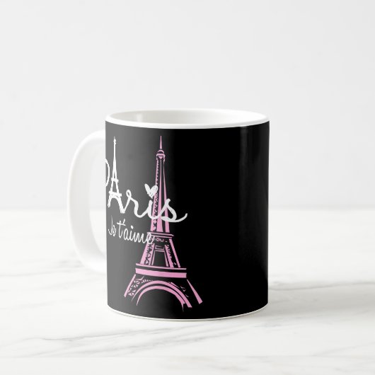 I Love Paris Eiffel Tower France Koffiemok (Voorkant links)