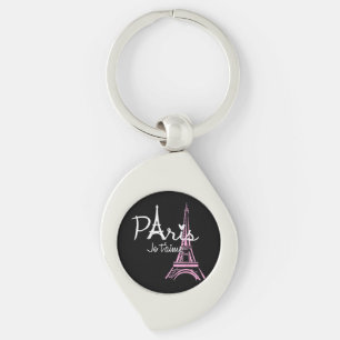 I Love Paris Eiffel Tower France Sleutelhanger
