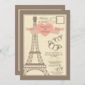 I Love Paris Invitation (Devant / Derrière)