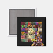 I Love Paris - Magneet (Voorkant / Achterkant)