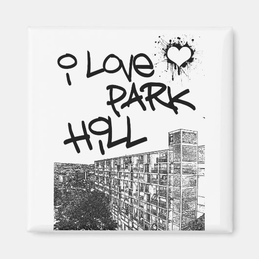 I Love Park Hill Magneet (Voorkant)