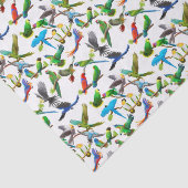 I Love Parrots Tissue Paper Tissuepapier (Detail)