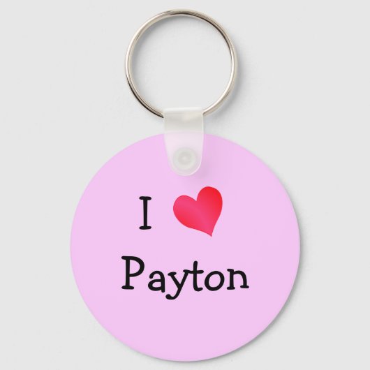 I Love Payton Sleutelhanger (Voorkant)