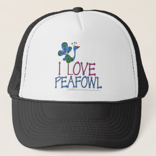 I Love Peafowl Trucker Pet