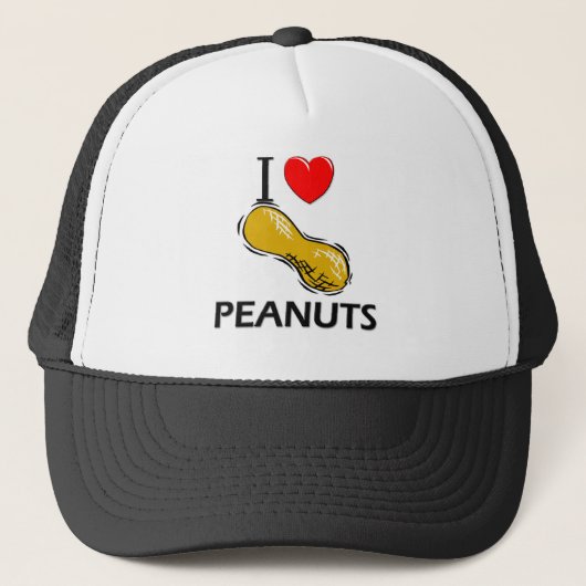 I Love Peanuts Trucker Pet (Voorkant)